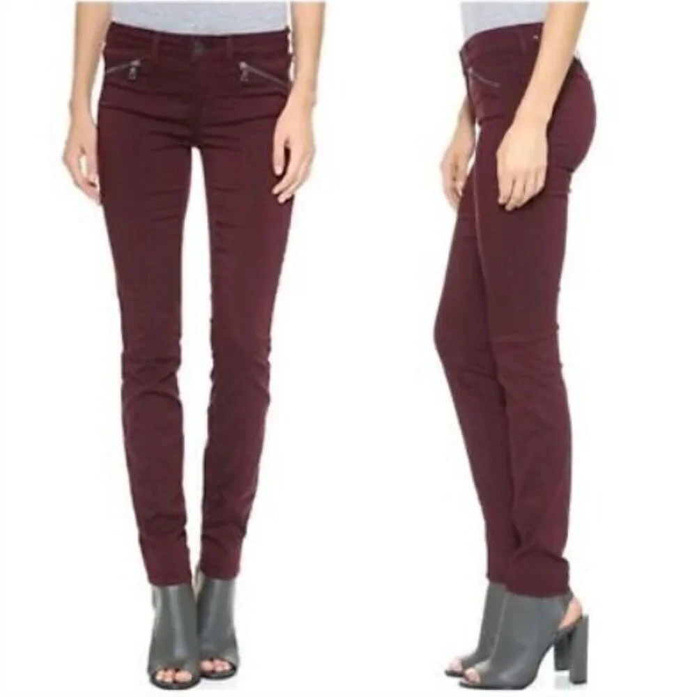 Vince Shiraz Skinny Leg Moto Pants in Black